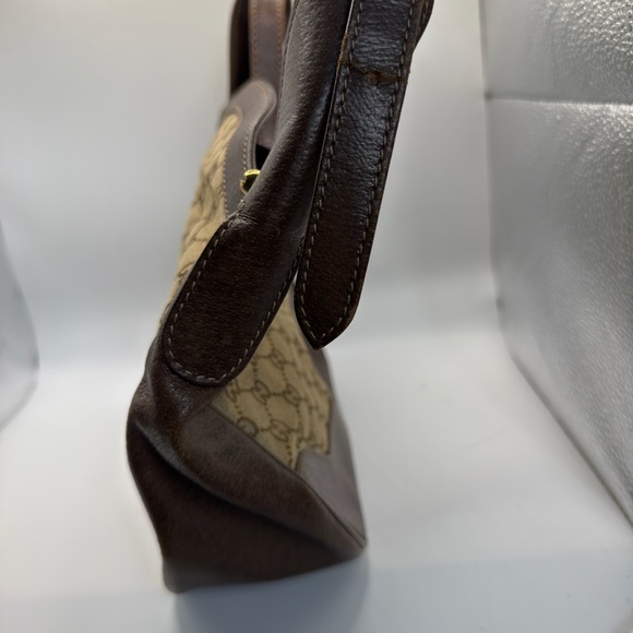 Gucci Brown and Cream Shoulder Bag - Picture 3 of 16